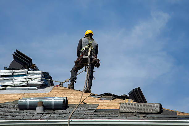 Professional Roof Installation technician working in West Point, IL